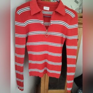 🖤Striped long sleeve top